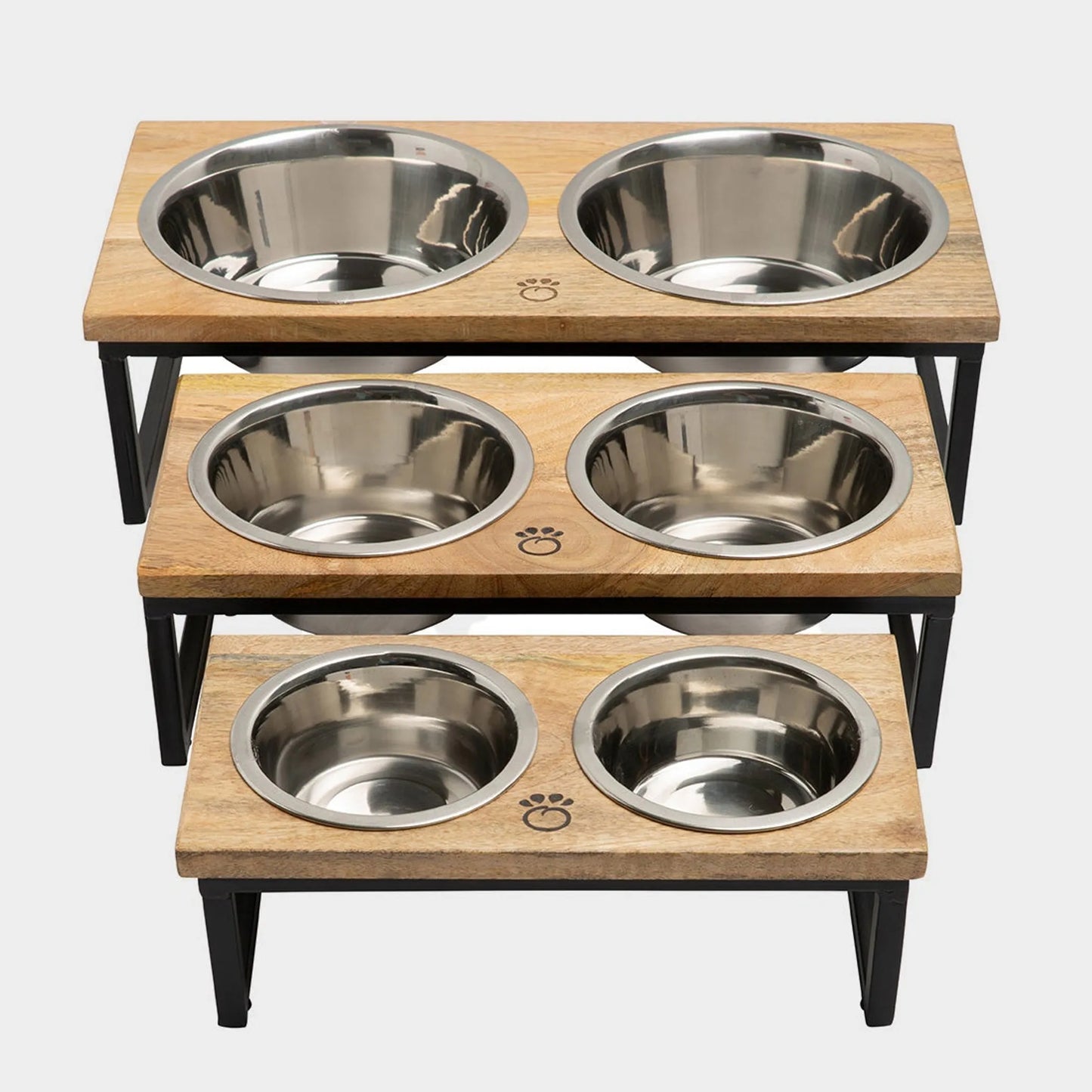 Wood & Metal Elevated Feeder